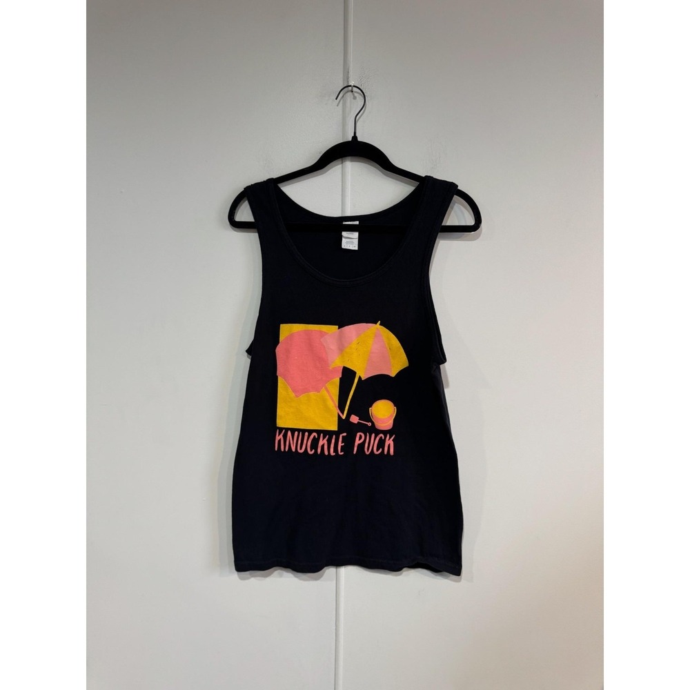 Knuckle‎ Puck Shirt Mens Small Black Gildan Tank Pop Punk Band Tee T-Shirt Music